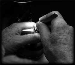 Jeweller at work